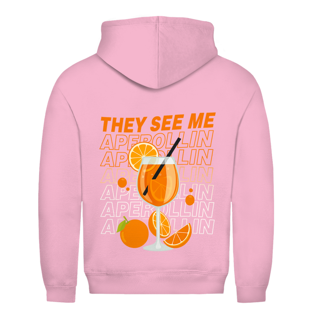 Unisex Hoodie -Rückenprint They see me Aperollin