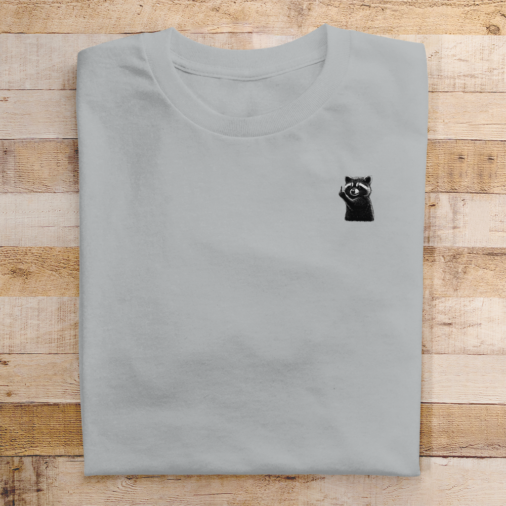 T-Shirt Herren- Lustiger Waschbär
