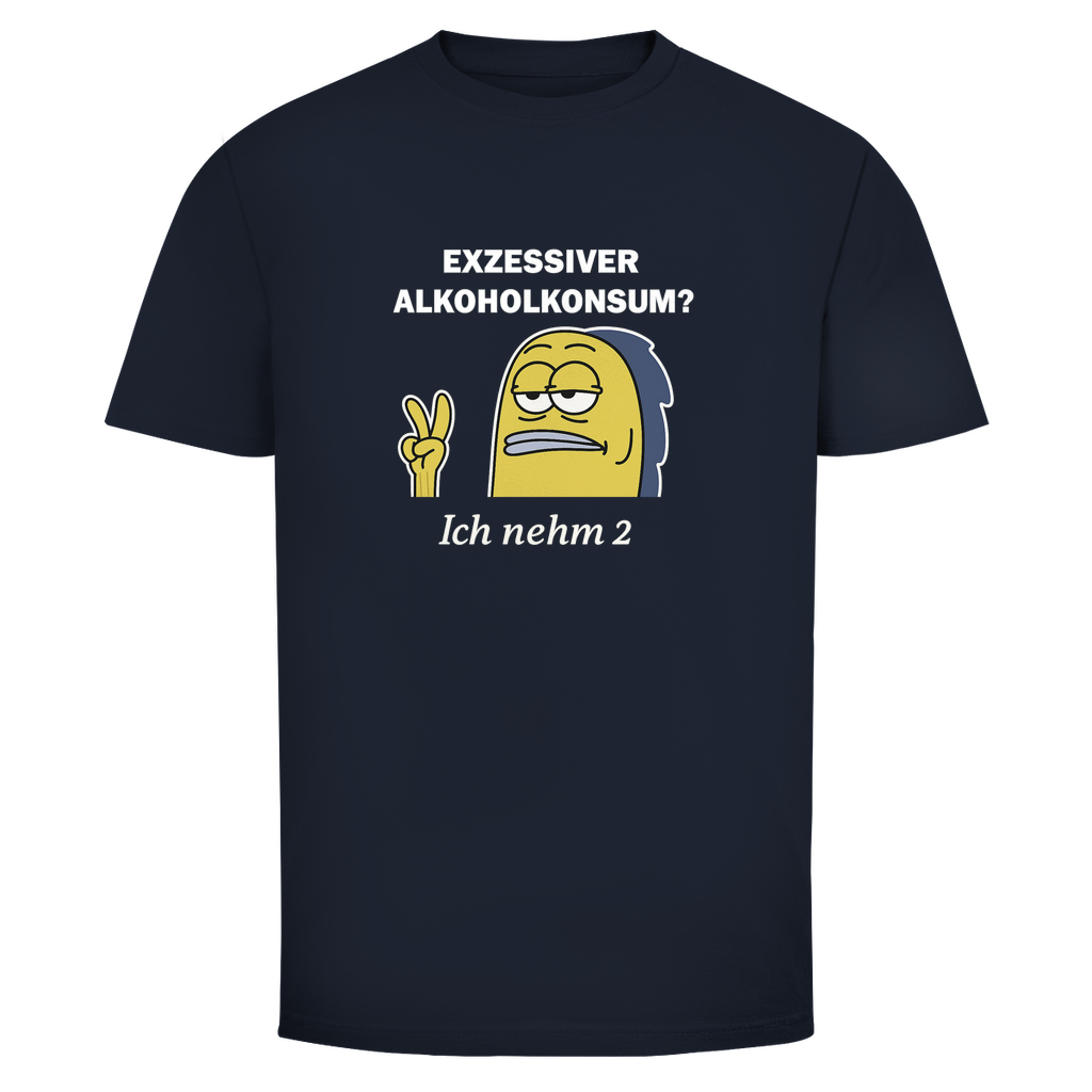 T-Shirt Männer - Exzessiver Alkoholkonsum? Ich nehm 2