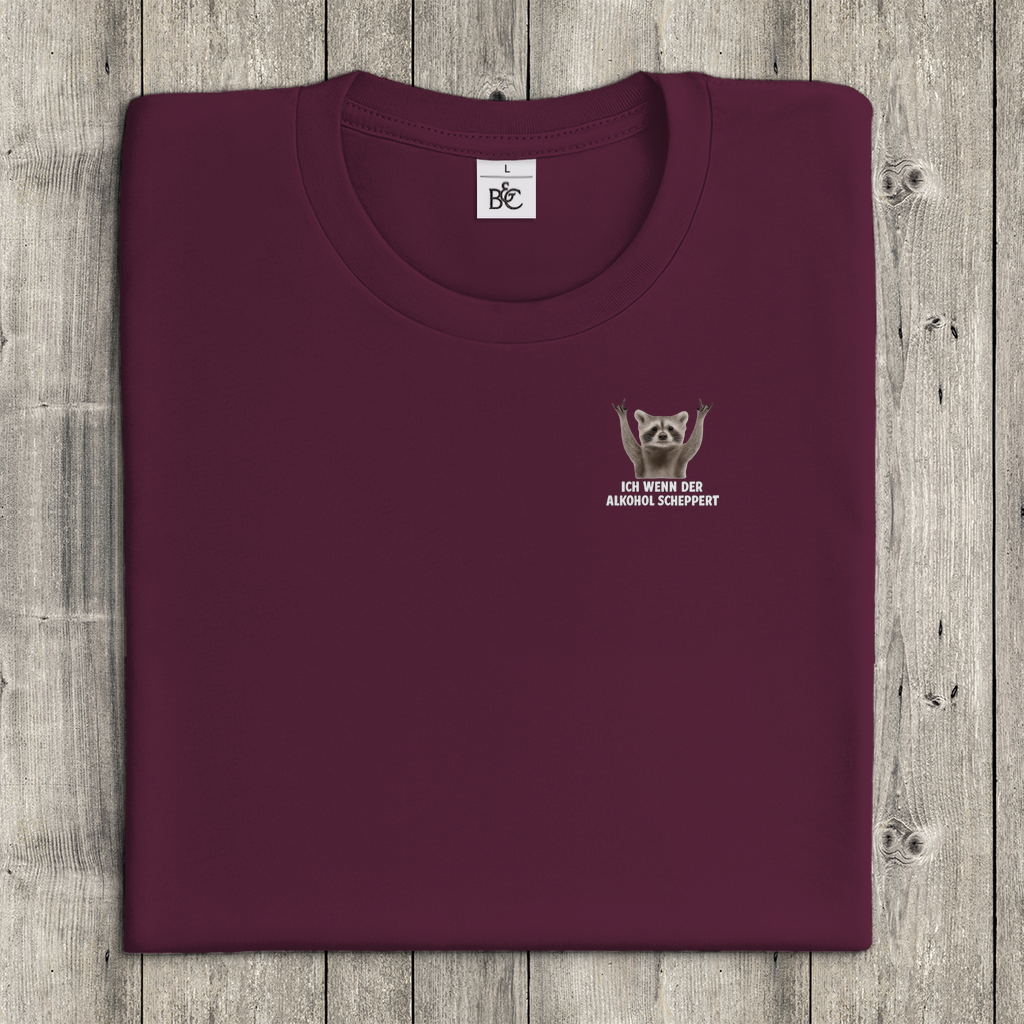T-Shirt Frauen Minimalistisch - Ich wenn der Alkohol scheppert