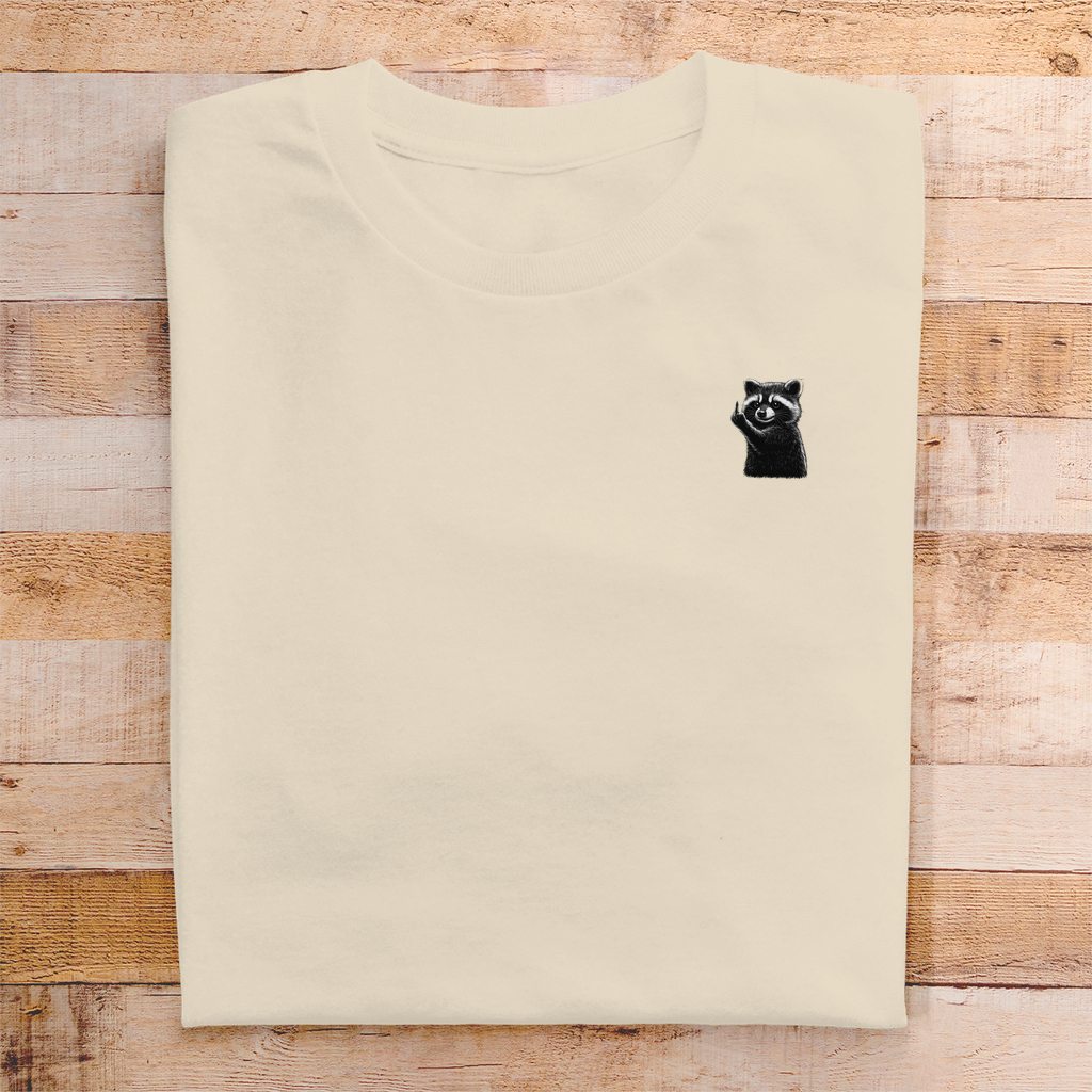 T-Shirt Herren- Lustiger Waschbär