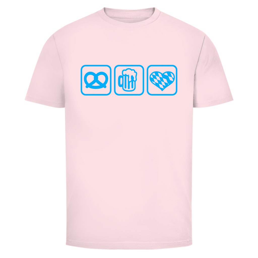 Unisex Wiesn Shirt– Brezel, Bier & Herz