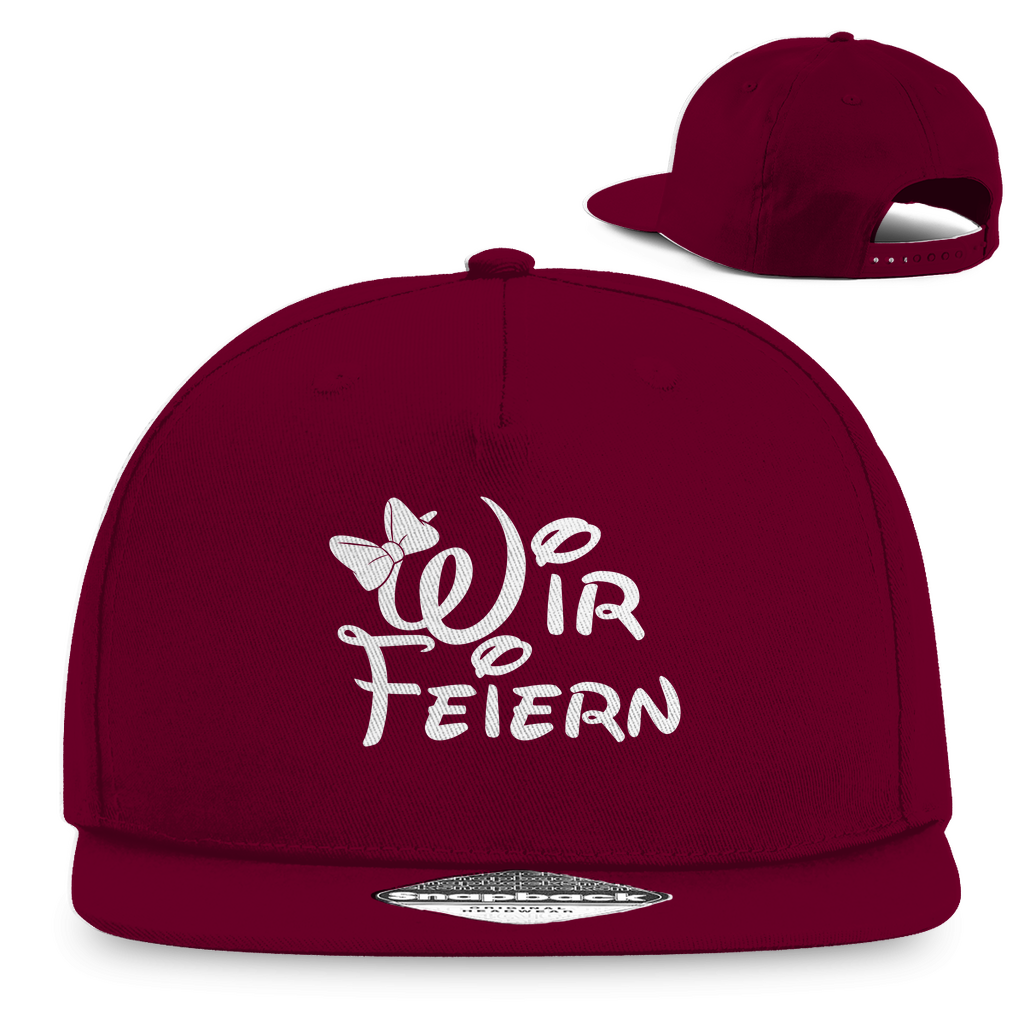 🖤 „Wir feiern“ – Cap für die Partycrew