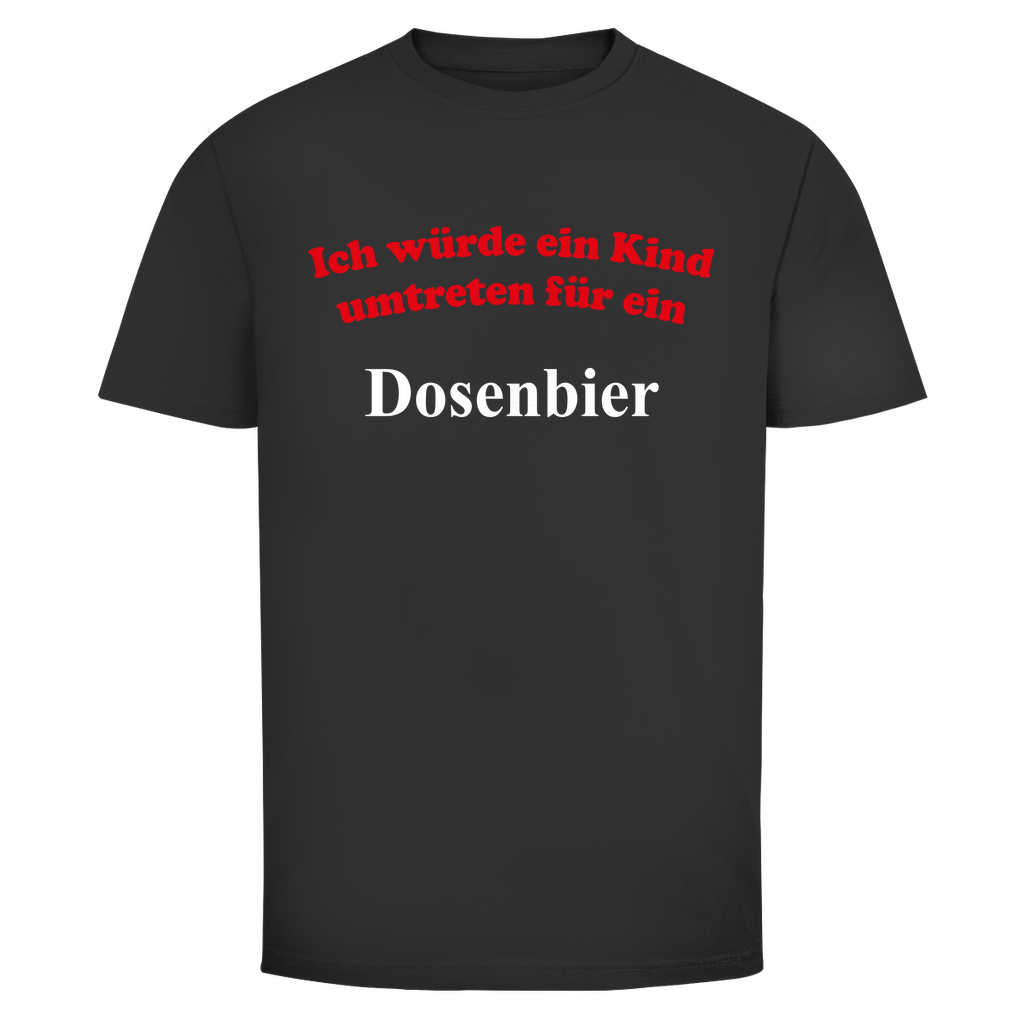 Für Dosenbier T-Shirt in Schwarz