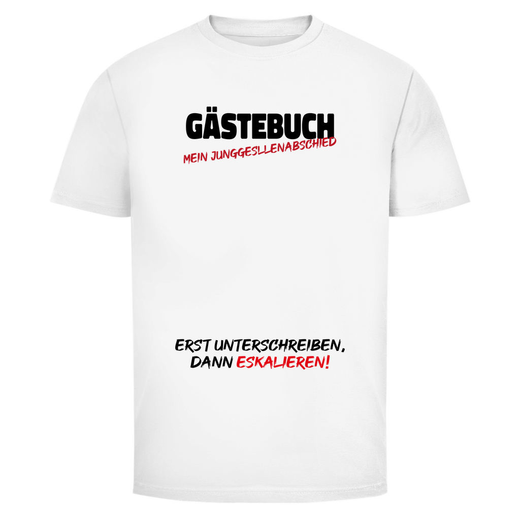 T-Shirt Männer- Gästebuch