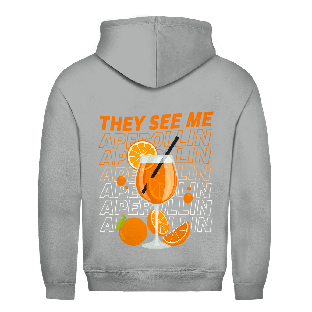 Unisex Hoodie -Rückenprint They see me Aperollin