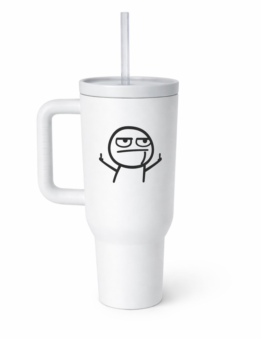Strichmännchen Mittelfinger | Thermobecher