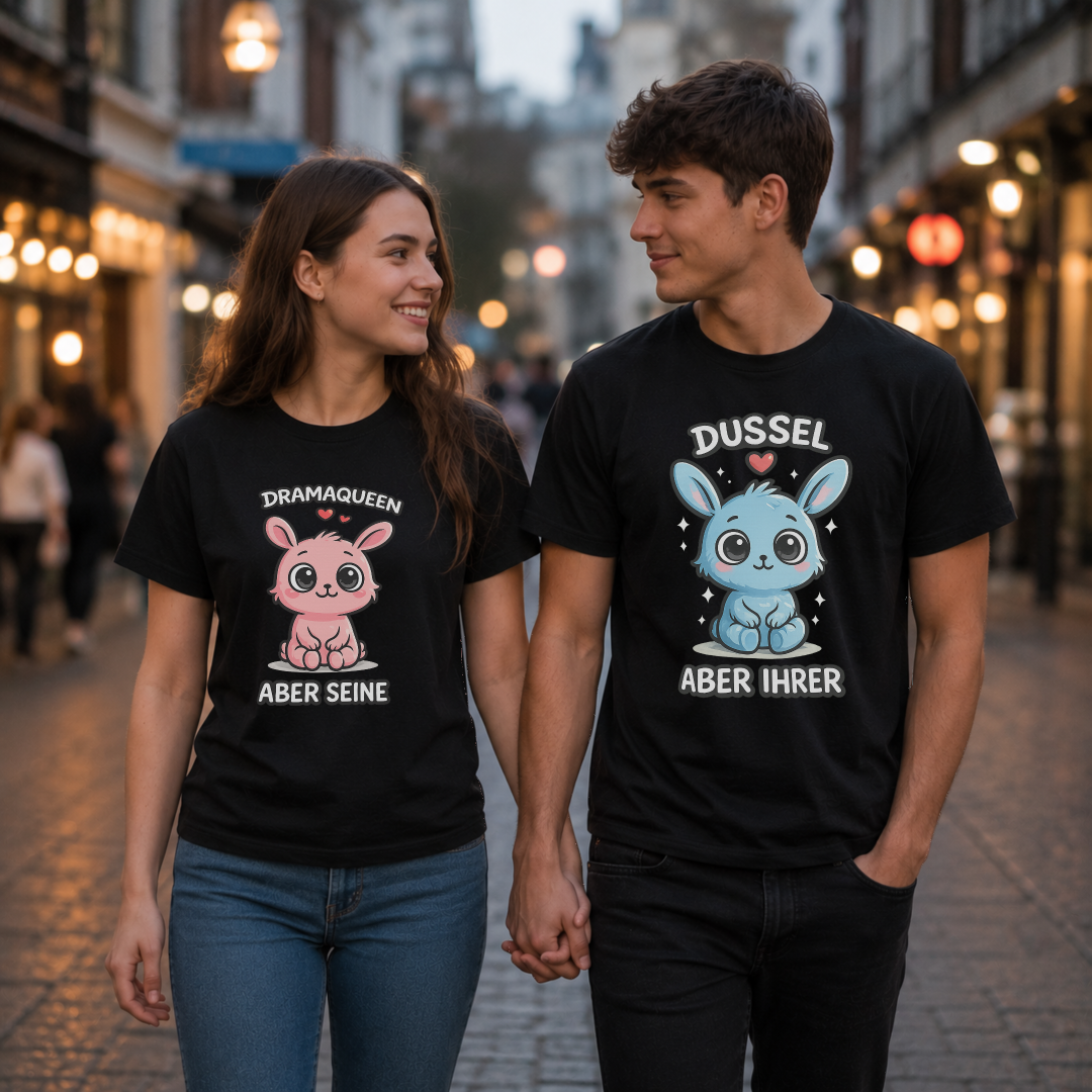 Dussel aber ihrer x Dramaqueen aber seine Pärchen Shirt Bundle
