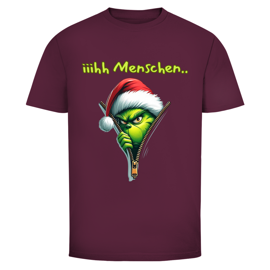 Grinch Menschen 2.0 | Unisex T-Shirt — Bordeaux