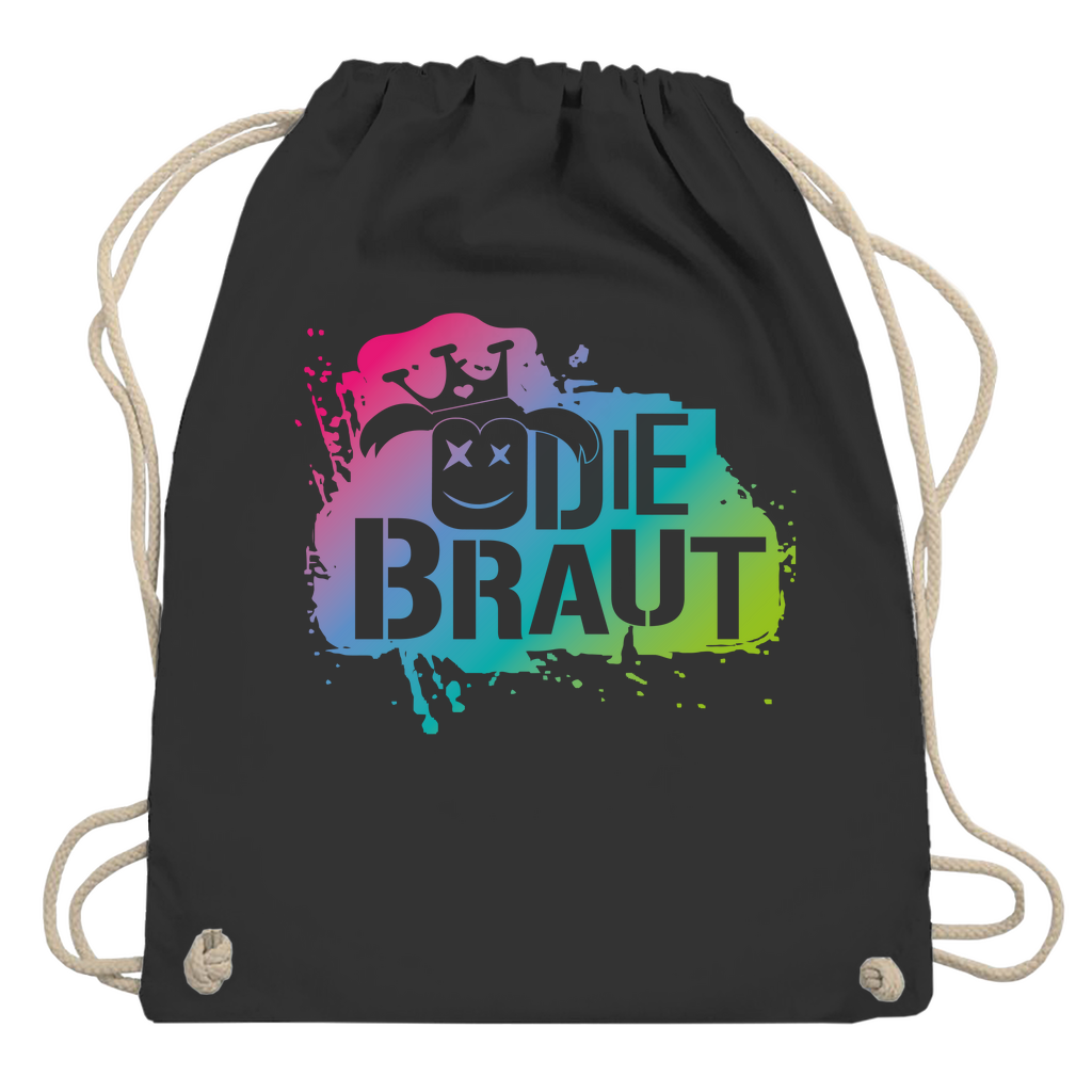 Turnbeutel | Die Braut – Farbexplosion mit Krone