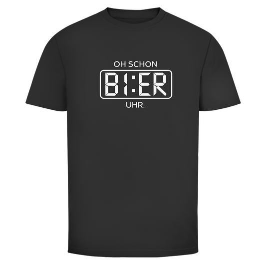 T-Shirt Männer – Oh schon Bier Uhr