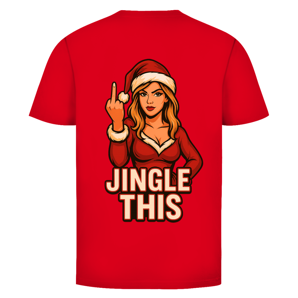 Jingle This! Weihnachtsfrau Rückendruck | Unisex Shirt