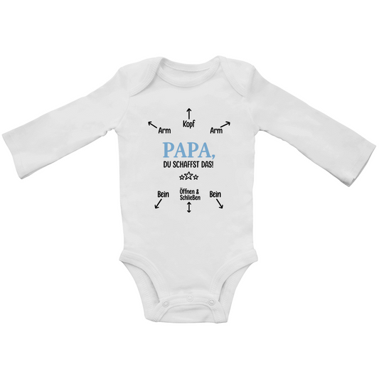 Papa du schaffst das | Baby Body Langarm
