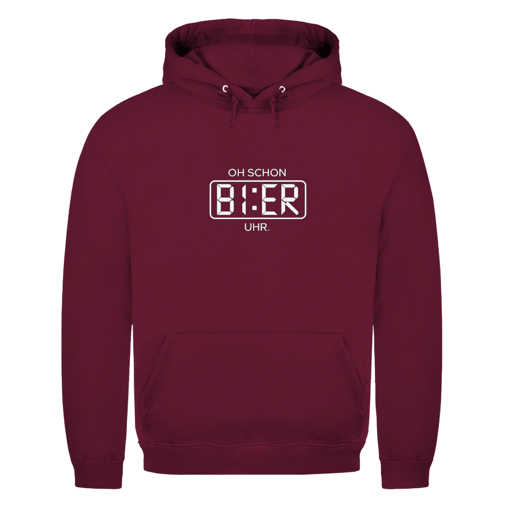 Unisex-Hoodie – Oh schon Bier Uhr