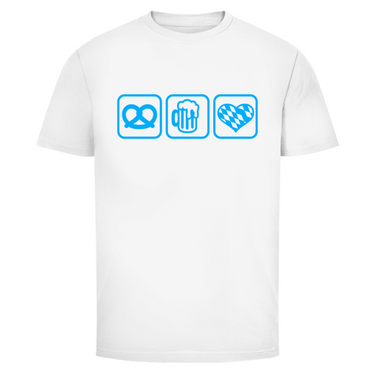 Unisex Wiesn Shirt– Brezel, Bier & Herz