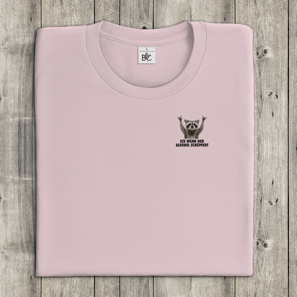 T-Shirt Frauen Minimalistisch - Ich wenn der Alkohol scheppert