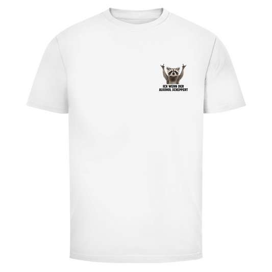 T-Shirt Männer Minimalistisch - Ich wenn der Alkohol scheppert