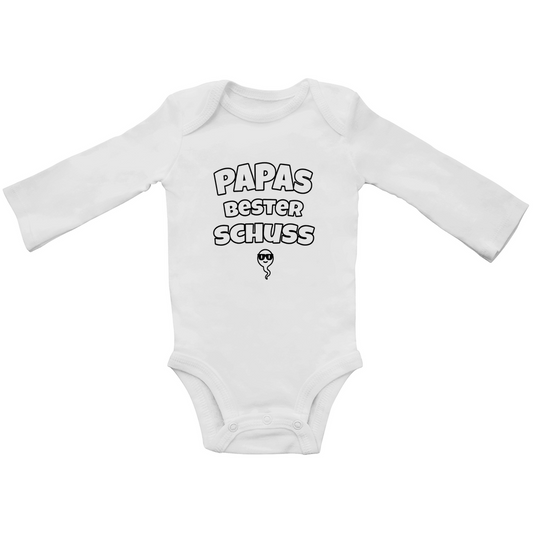 Papas bester schuss | Baby Body Langarm