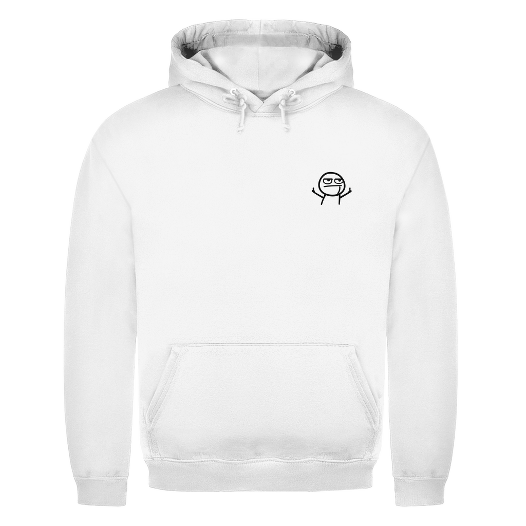 Strichmännchen Mittelfinger Brustdruck | Unisex Hoodie