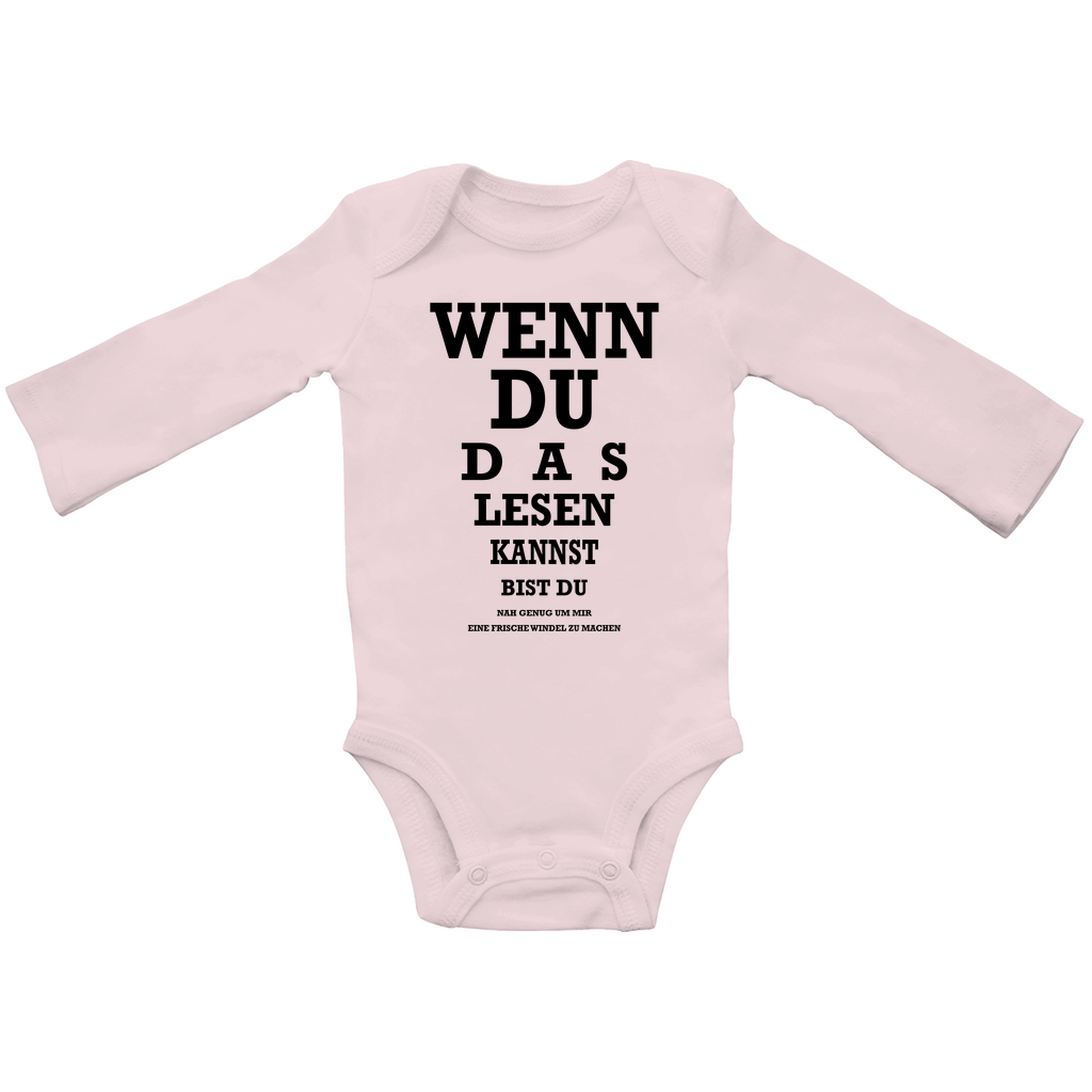Wenn du das lesen kannst | Baby Body Langarm