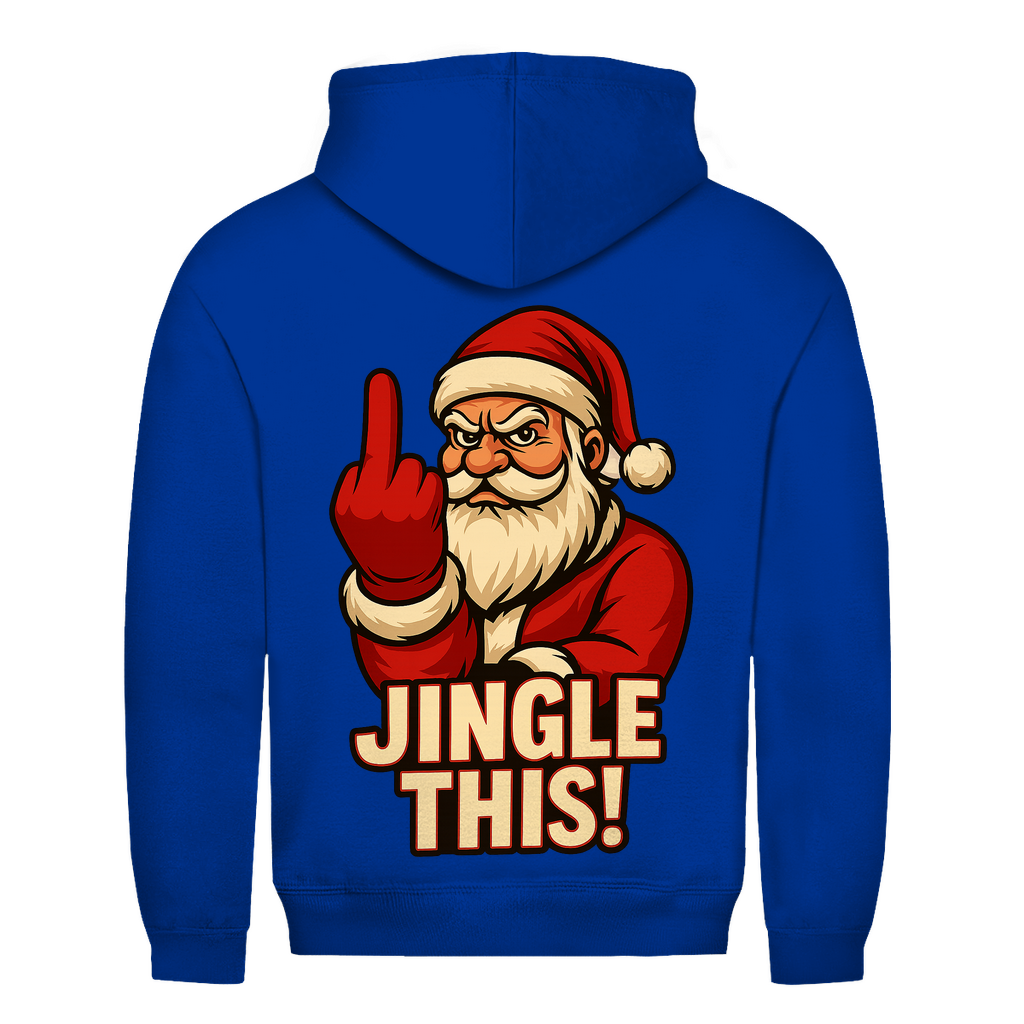 Jingle This! Weihnachtsmann Rückendruck | Unisex Hoodie