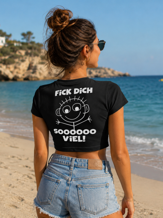 Fick dich sooo viel Rückendruck | Crop Top