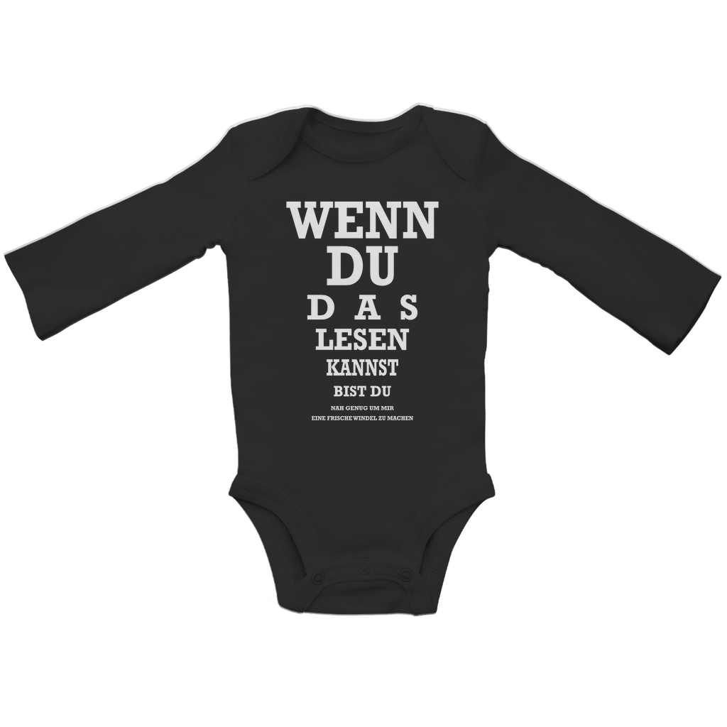 Wenn du das lesen kannst | Baby Body Langarm