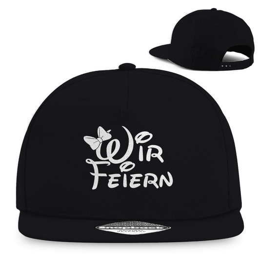 🖤 „Wir feiern“ – Cap für die Partycrew