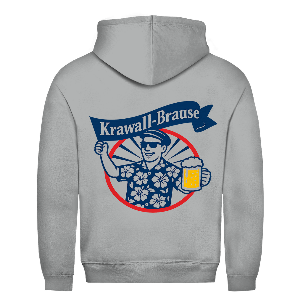 Unisex Hoodie- Rückenprint Krawall Brause