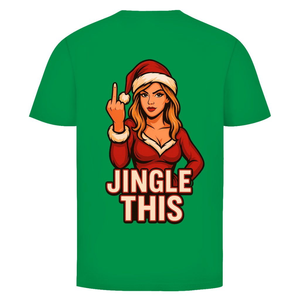 Jingle This! Weihnachtsfrau Rückendruck | Unisex Shirt