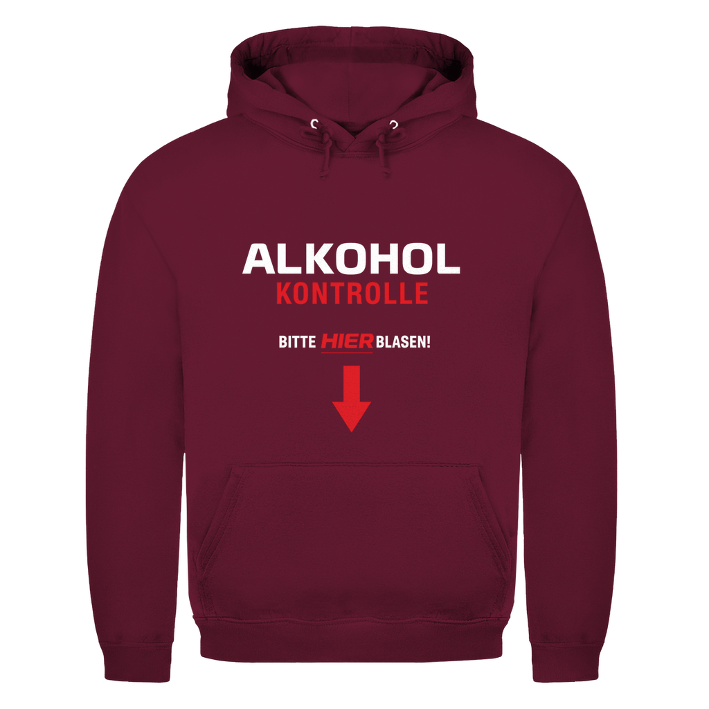 Unisex Hoodie- Alkohol kontrolle