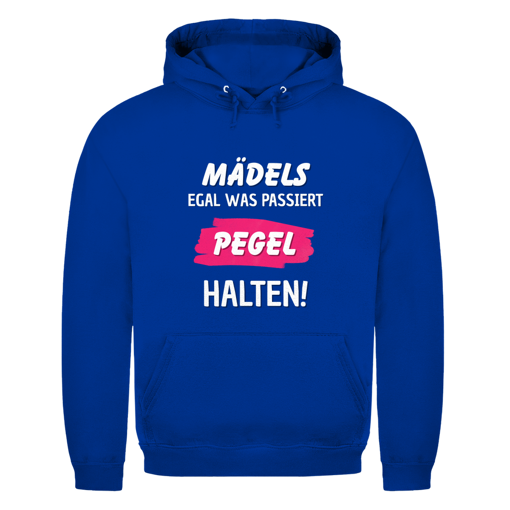 Unisex Hoodie- Mädels Pegel halten