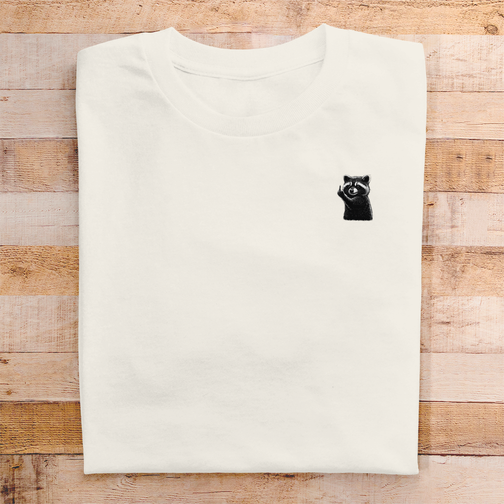 T-Shirt Herren- Lustiger Waschbär