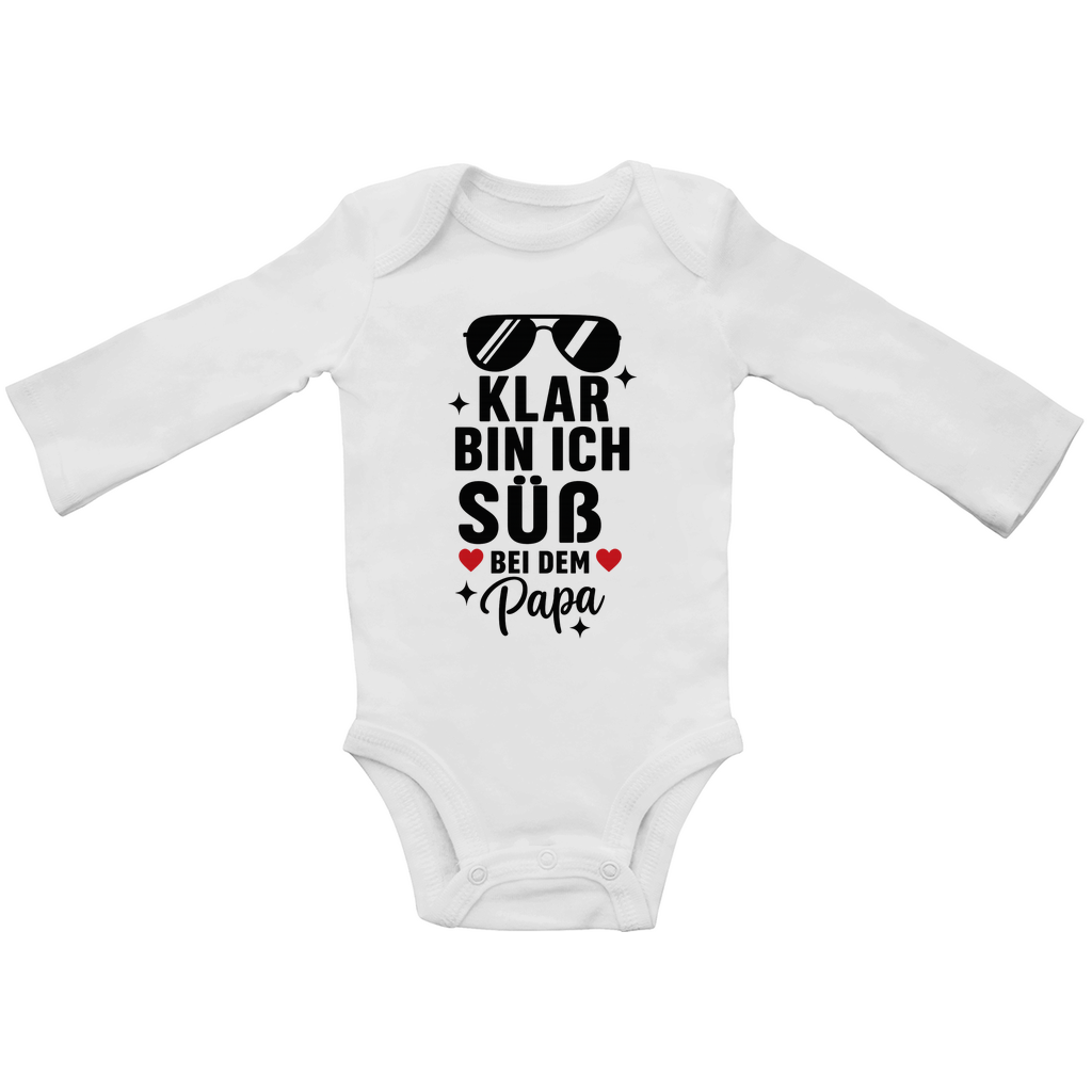 Klar bin ich Süß | Baby Body Langarm