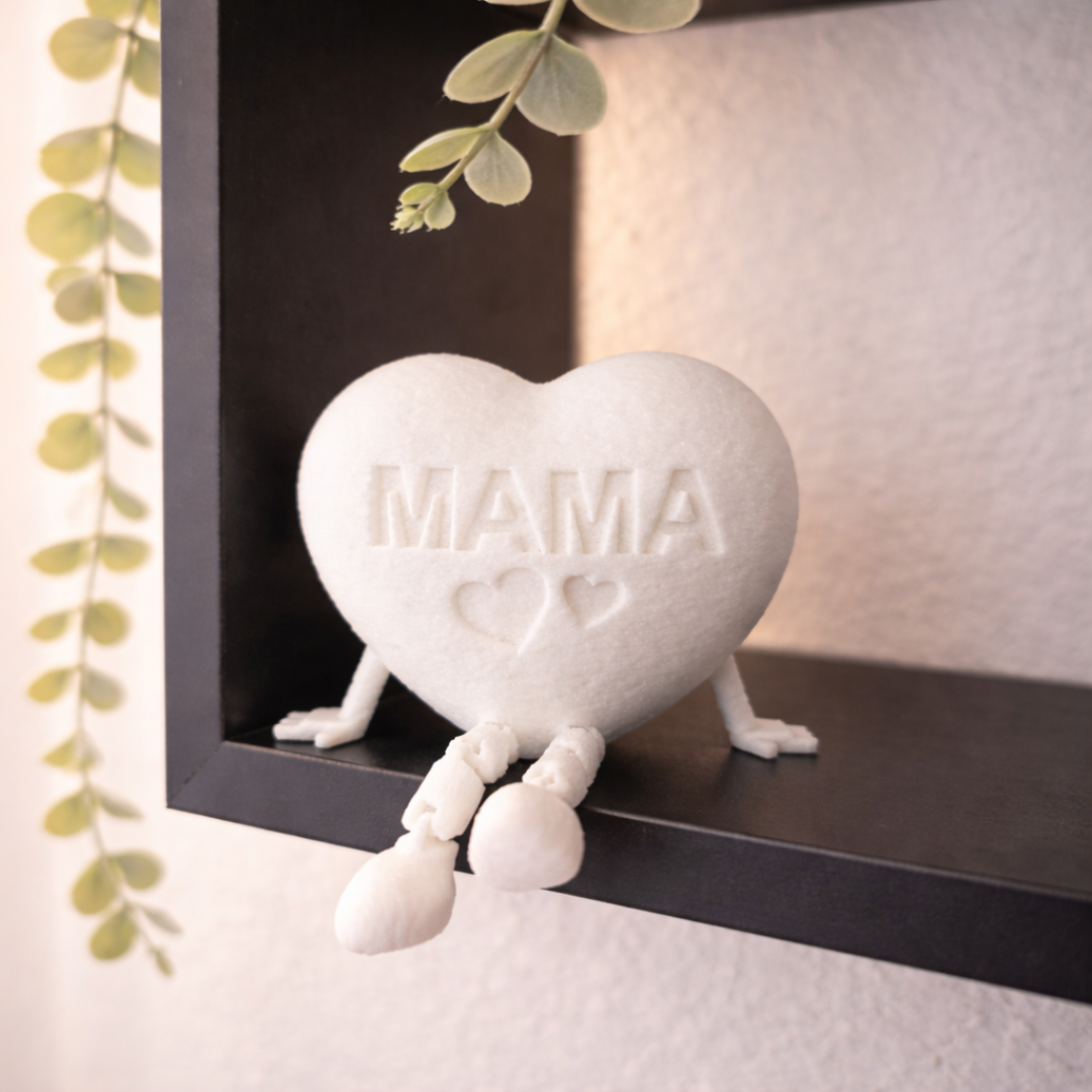 Mama Herz Deko 3D Druck