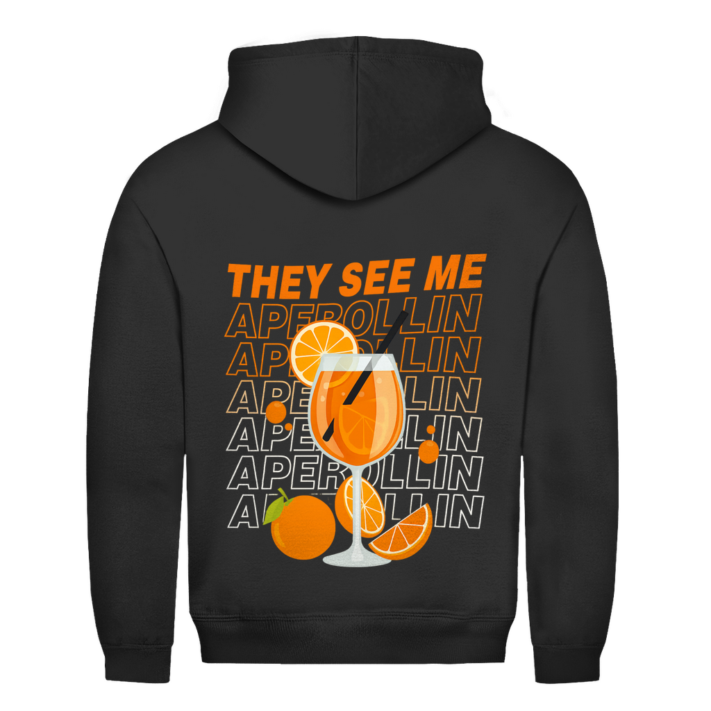 Unisex Hoodie -Rückenprint They see me Aperollin