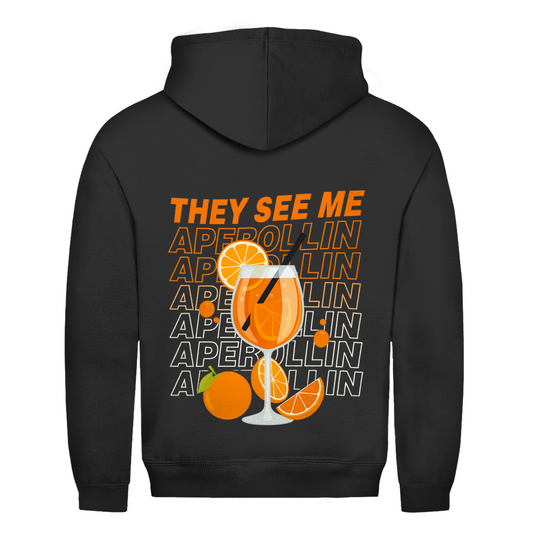 Unisex Hoodie -Rückenprint They see me Aperollin