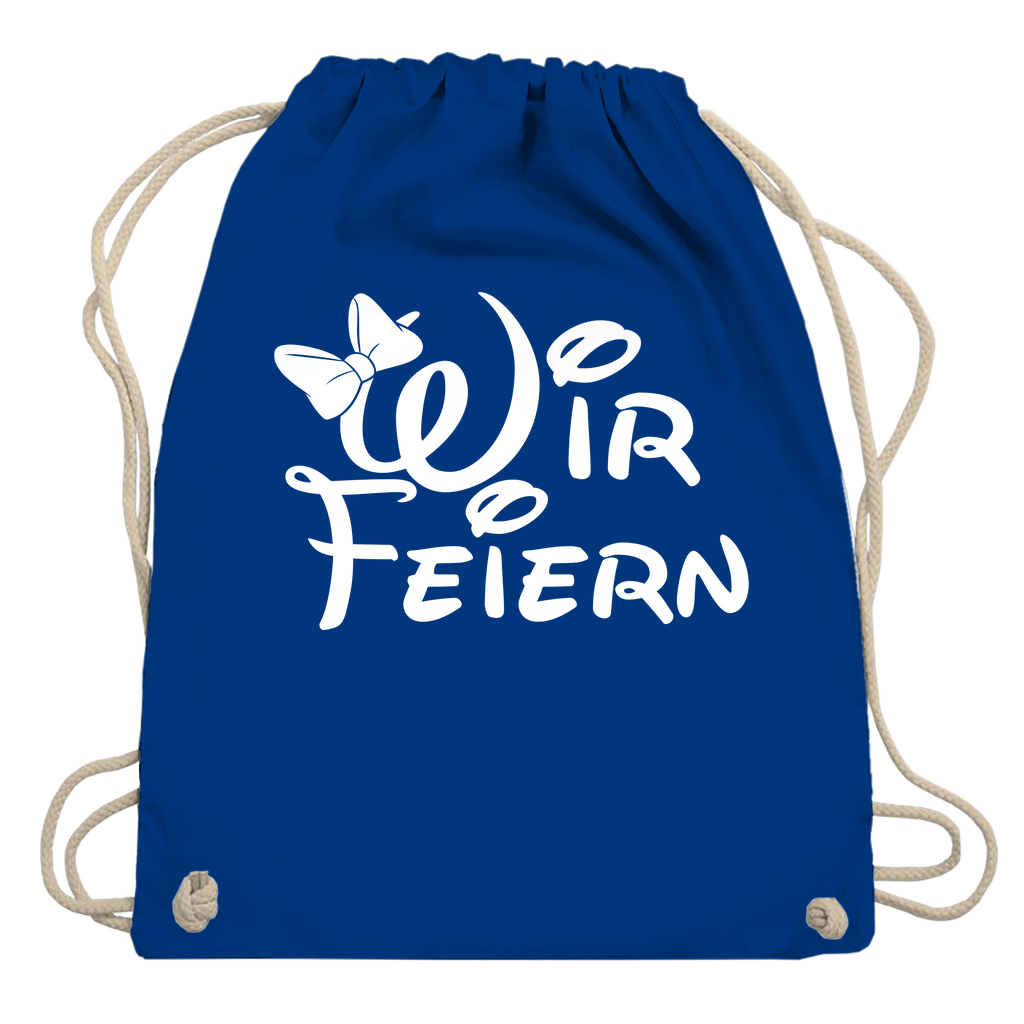 Turnbeutel | Wir feiern | Partybeutel für JGA & Crew
