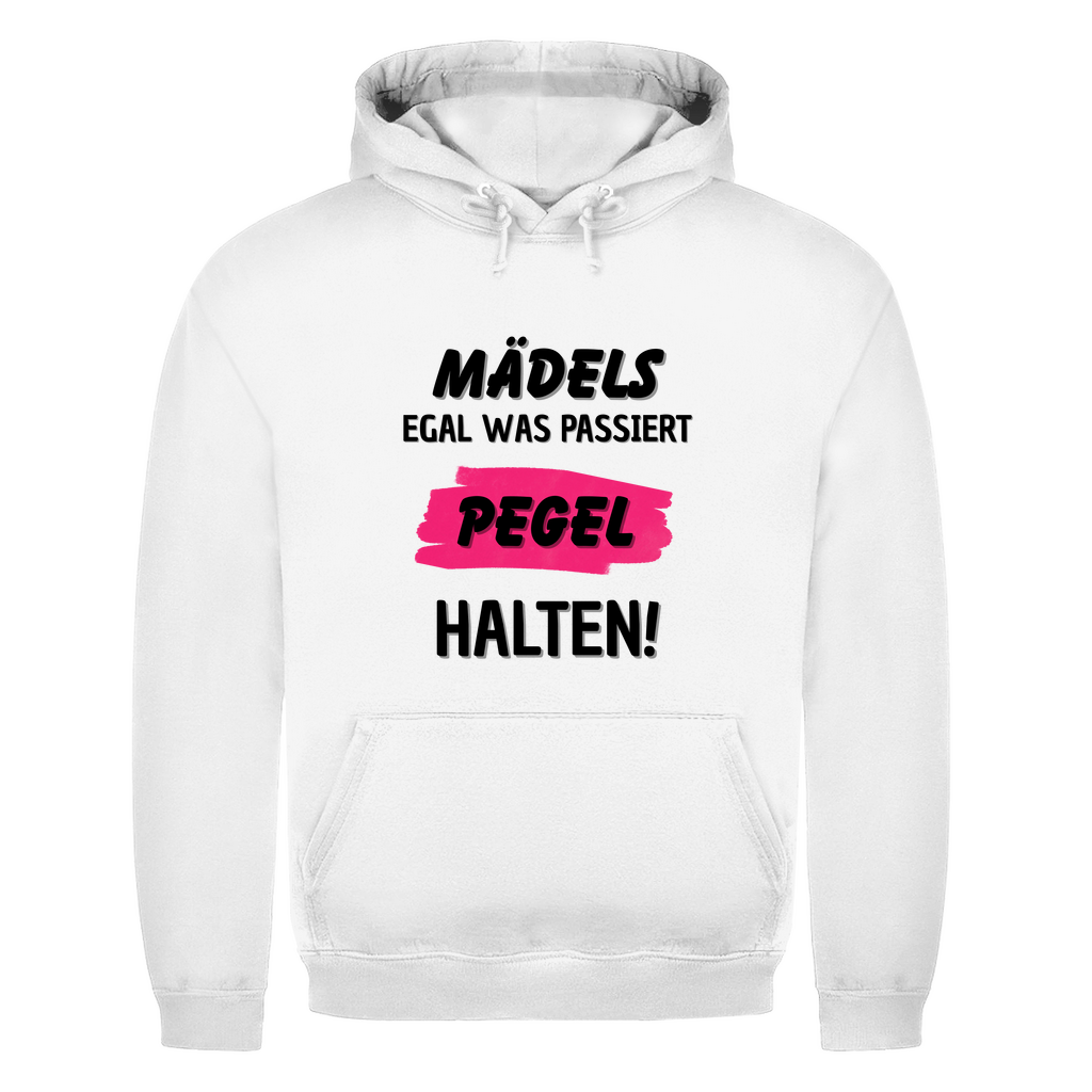 Unisex Hoodie- Mädels Pegel halten