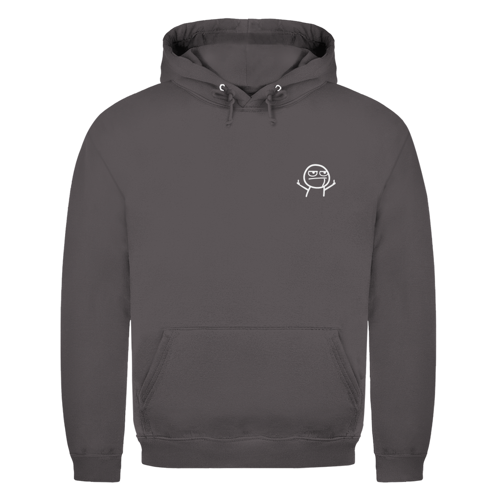 Strichmännchen Mittelfinger Brustdruck | Unisex Hoodie