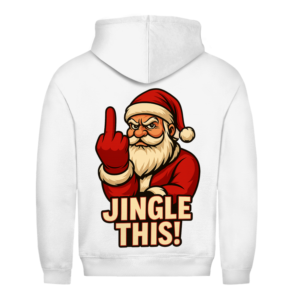 Jingle This! Weihnachtsmann Rückendruck | Unisex Hoodie