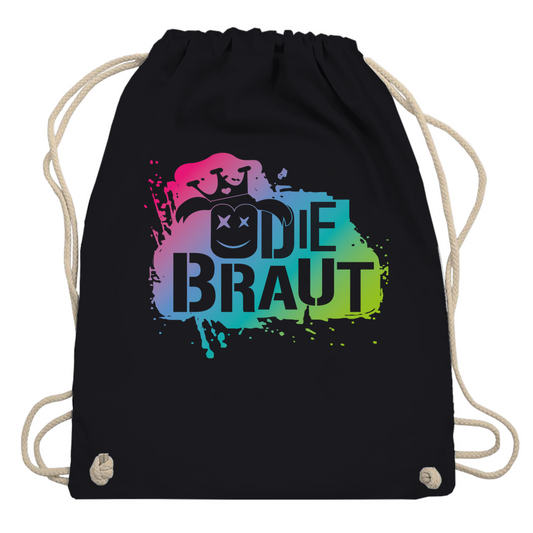 Turnbeutel | Die Braut – Farbexplosion mit Krone