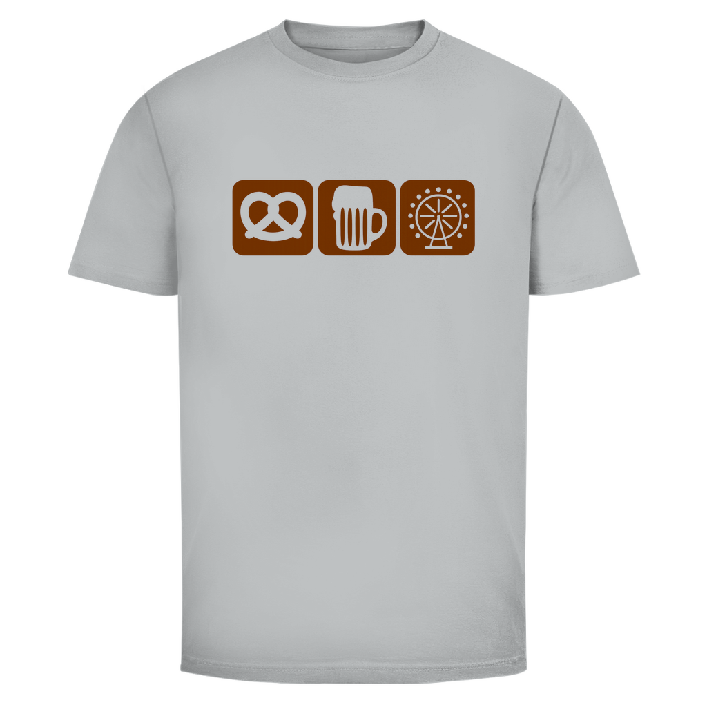 Unisex Wiesn Shirt– Brezel, Bier & Riesenrad