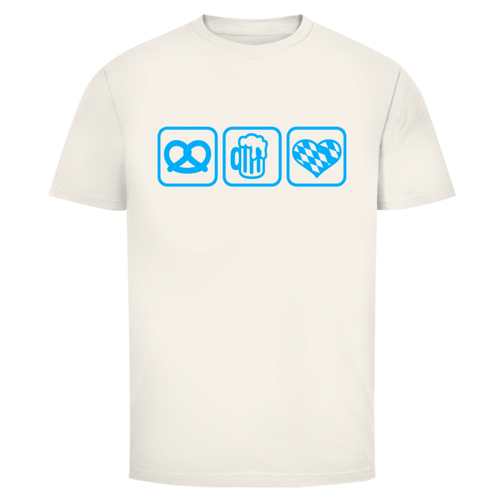 Unisex Wiesn Shirt– Brezel, Bier & Herz