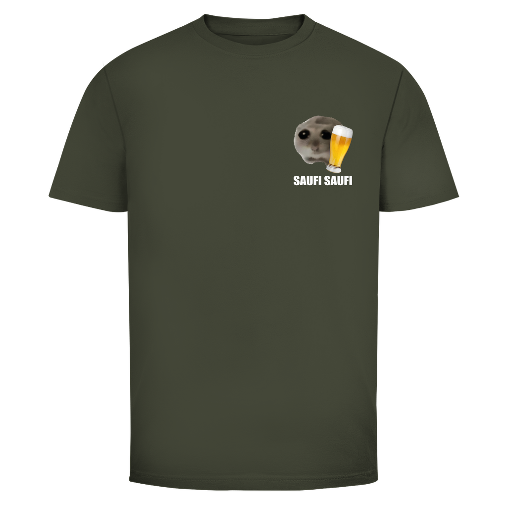 T-Shirt Männer– Saufi Saufi Meme Minimaslistisch