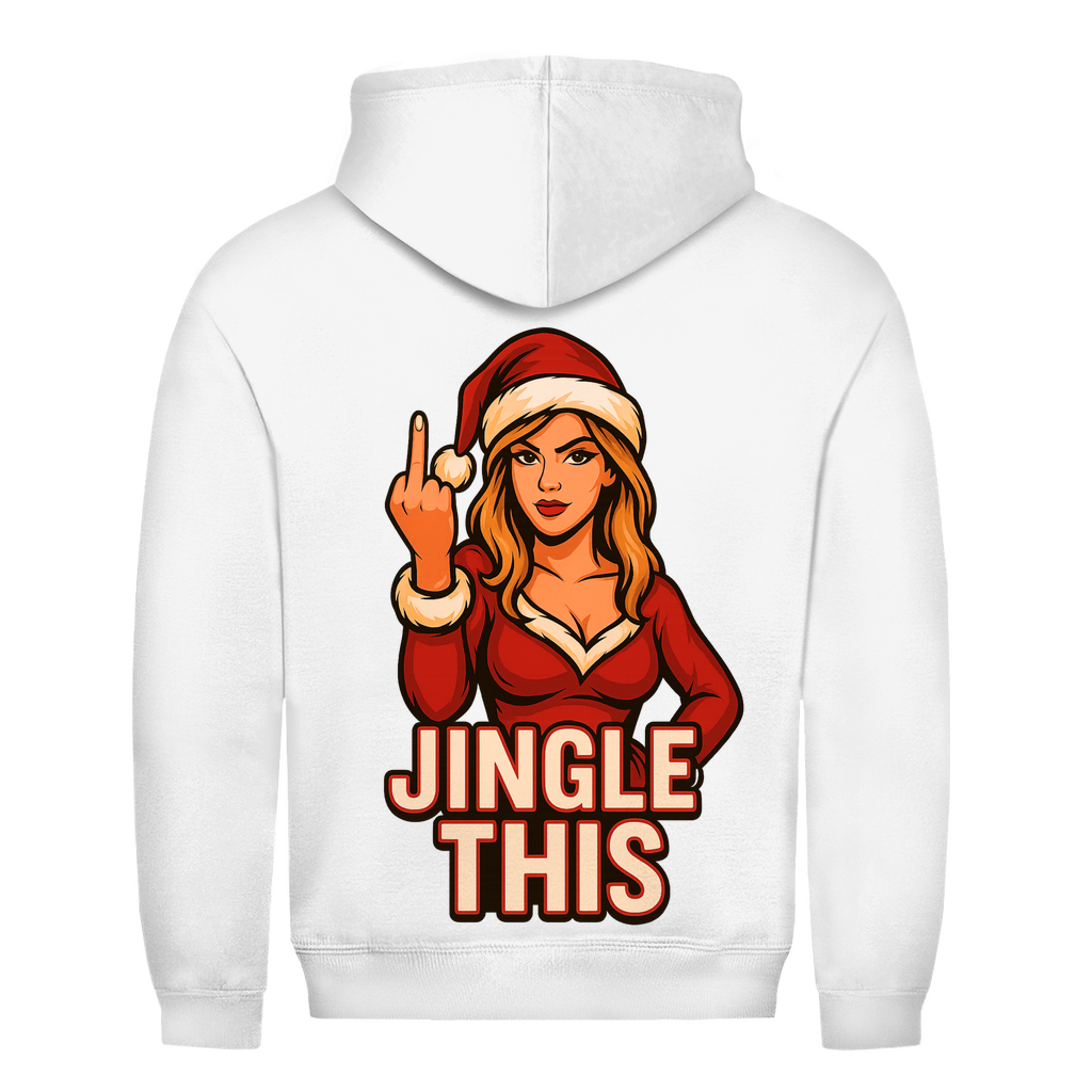 Jingle This! Weihnachtsfrau Rückendruck  | Unisex Hoodie