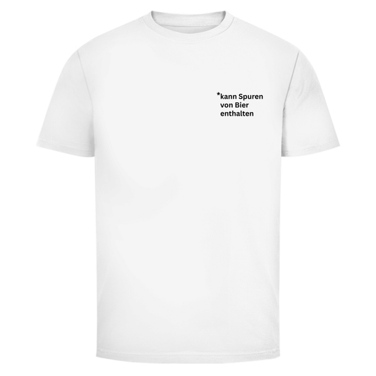 Kann Spuren von Bier enthalten Brustdruck | Unisex T-Shirt