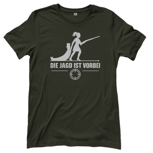 T-Shirt Frauen – „Die Jagd ist vorbei“