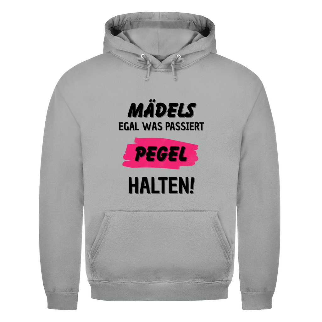 Unisex Hoodie- Mädels Pegel halten