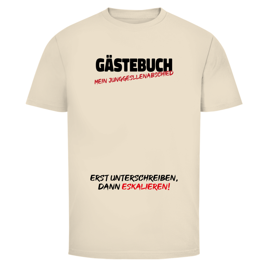 T-Shirt Männer- Gästebuch